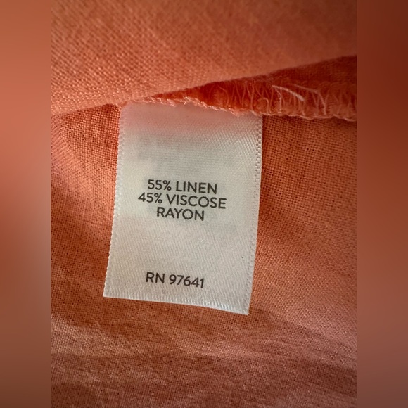 j.jill Woman’s Orange Top with Long Sleeves, Sz L - Picture 8 of 10